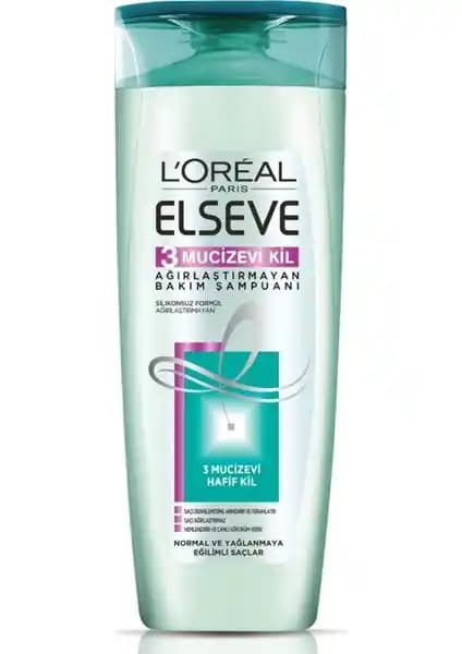 Elseve Mucizevi Kil 3 Şampuan Saç Sağlığını Destekleyen Doğal ve Etkili Formül