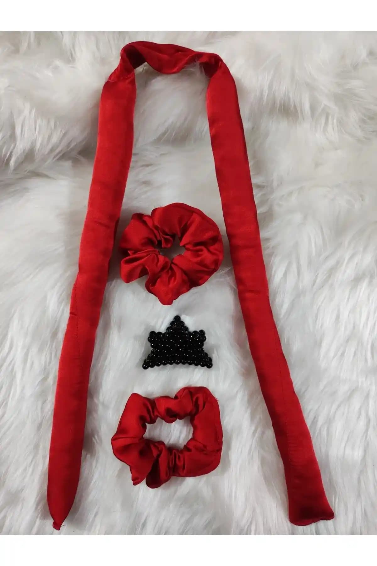 Elvin Aksesuar Kırmızı Renkli Isısız Saç Şekillendirici ve Aksesuarlar Ürün Tanıtımı