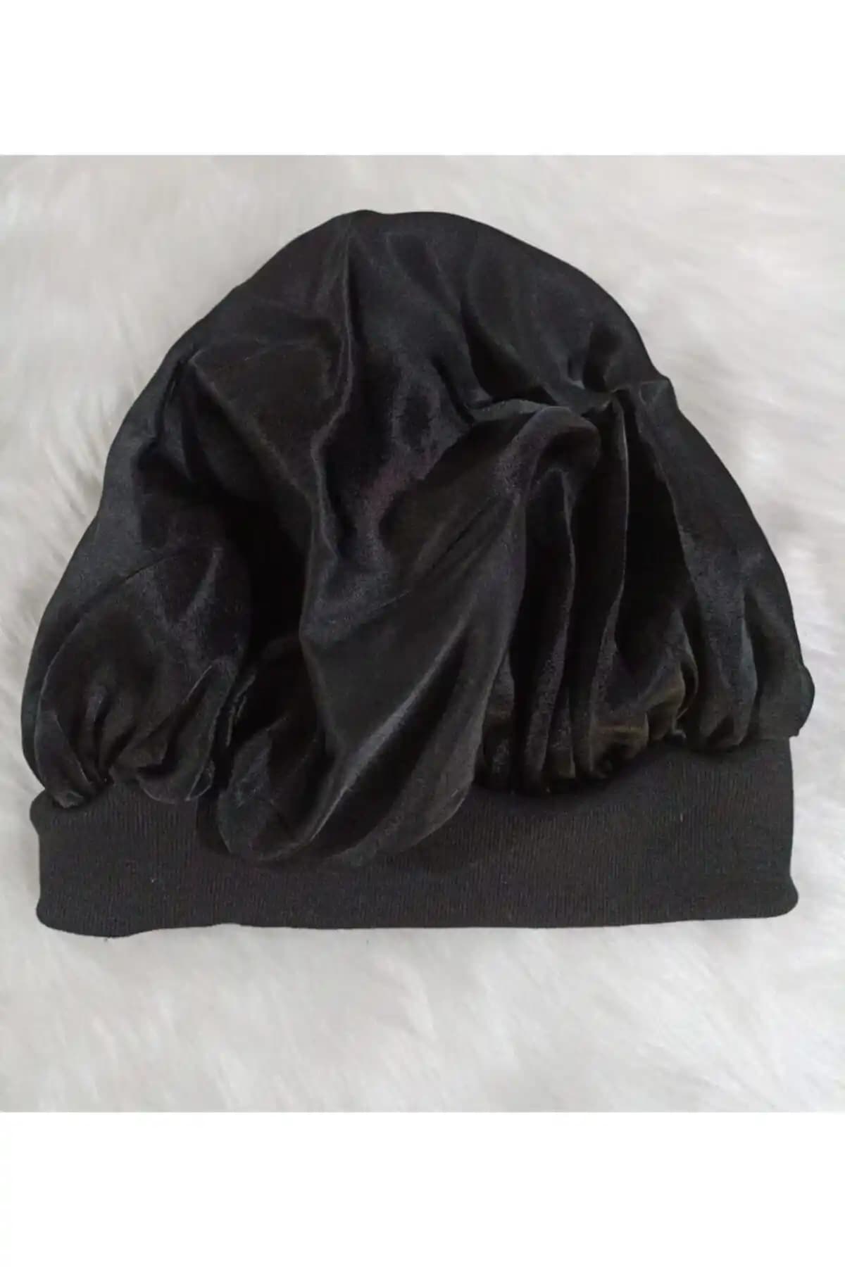 Elvin Aksesuar Siyah Saten Saç Bonesi: Şıklık ve Konfor Sunan Modern Saç Aksesuarı