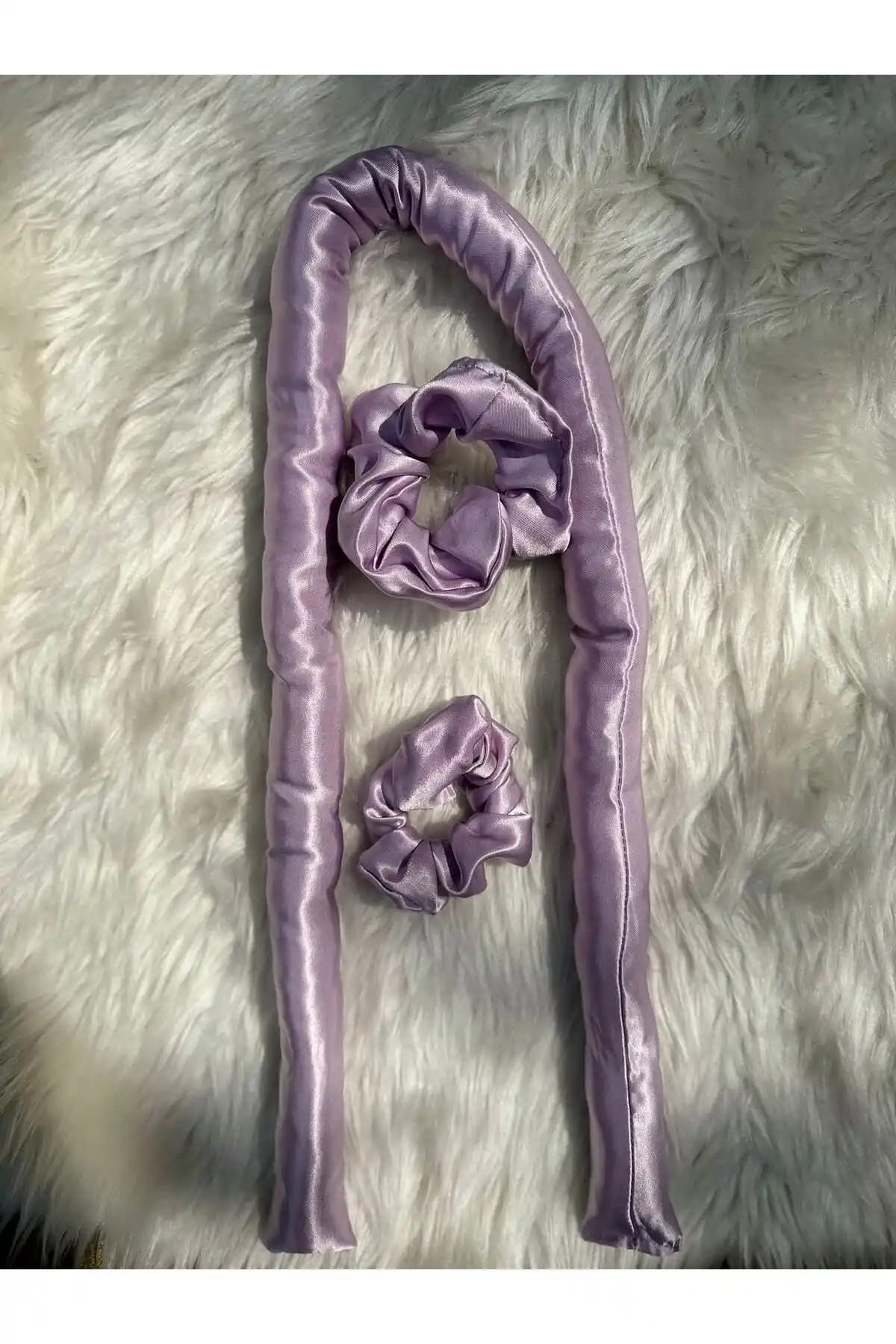 Elvinege Kadın Lila Rengi Isısız Saç Şekillendirici ve Saten Toka Seti İnceleme