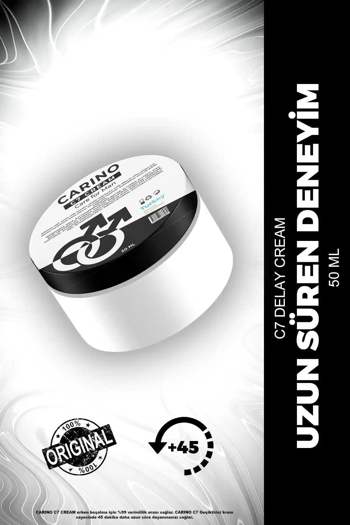 Erkekler İçin Güvenli ve Etkili Carino E Bella C7 Care Bakım Kremi Özellikleri ve Kullanımı