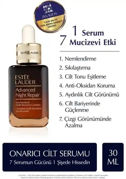Estée Lauder Yaşlanma Karşıtı Cilt Serumu: Çok Fonksiyonlu ve Etkili Bakım Ürünü