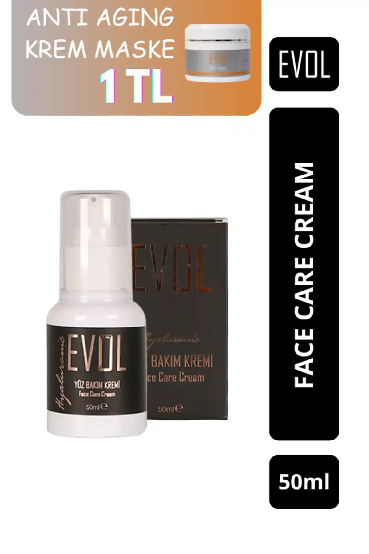 Evol Yaşlanma ve Kırışıklık Karşıtı Yoğun Nemlendirici Yüz Kremi: Cilt Sağlığını Destekleyen Ürün
