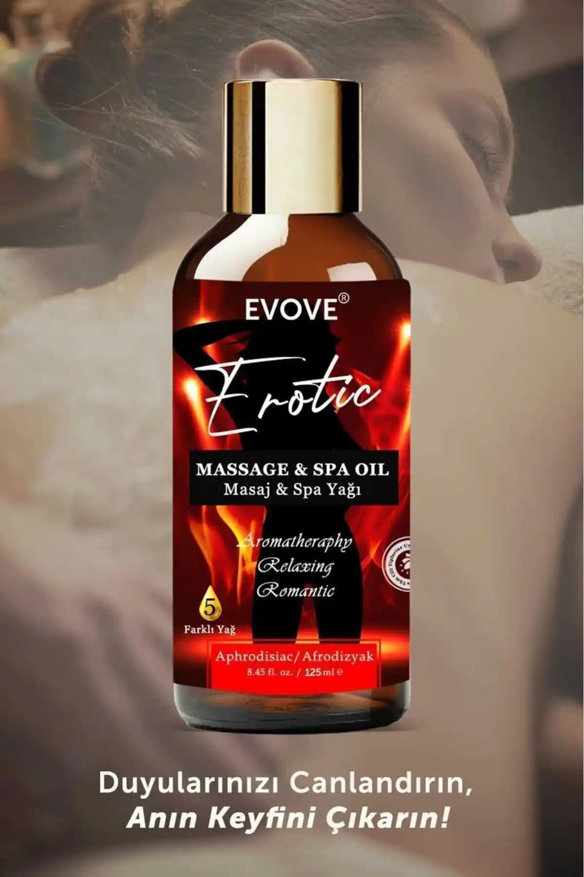 Evove Cosmetics Erotik Masaj Yağı: Doğal İçerikli ve Aromaterapi Etkili Masaj Ürünü