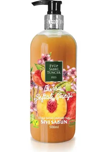 Eyüp Sabri Tuncer Bursa Şeftali Çiçeği Sıvı Sabun Doğal ve Ferahlatıcı Temizlik İçin Güvenilir Tercih