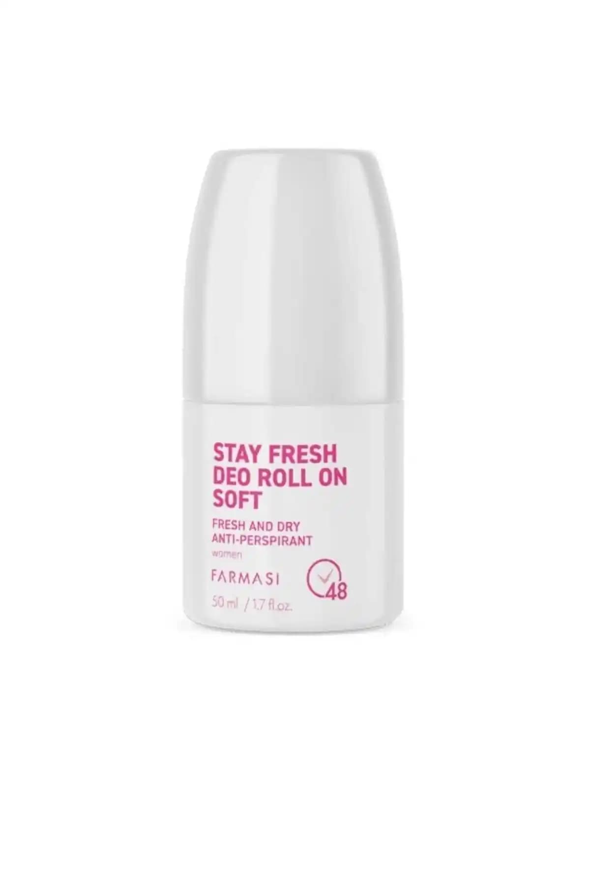 Farmasi Stay Fresh Soft Kadın Roll-On Deodorantı 50 ml Günlük Ferahlık ve Güvenlik İçin