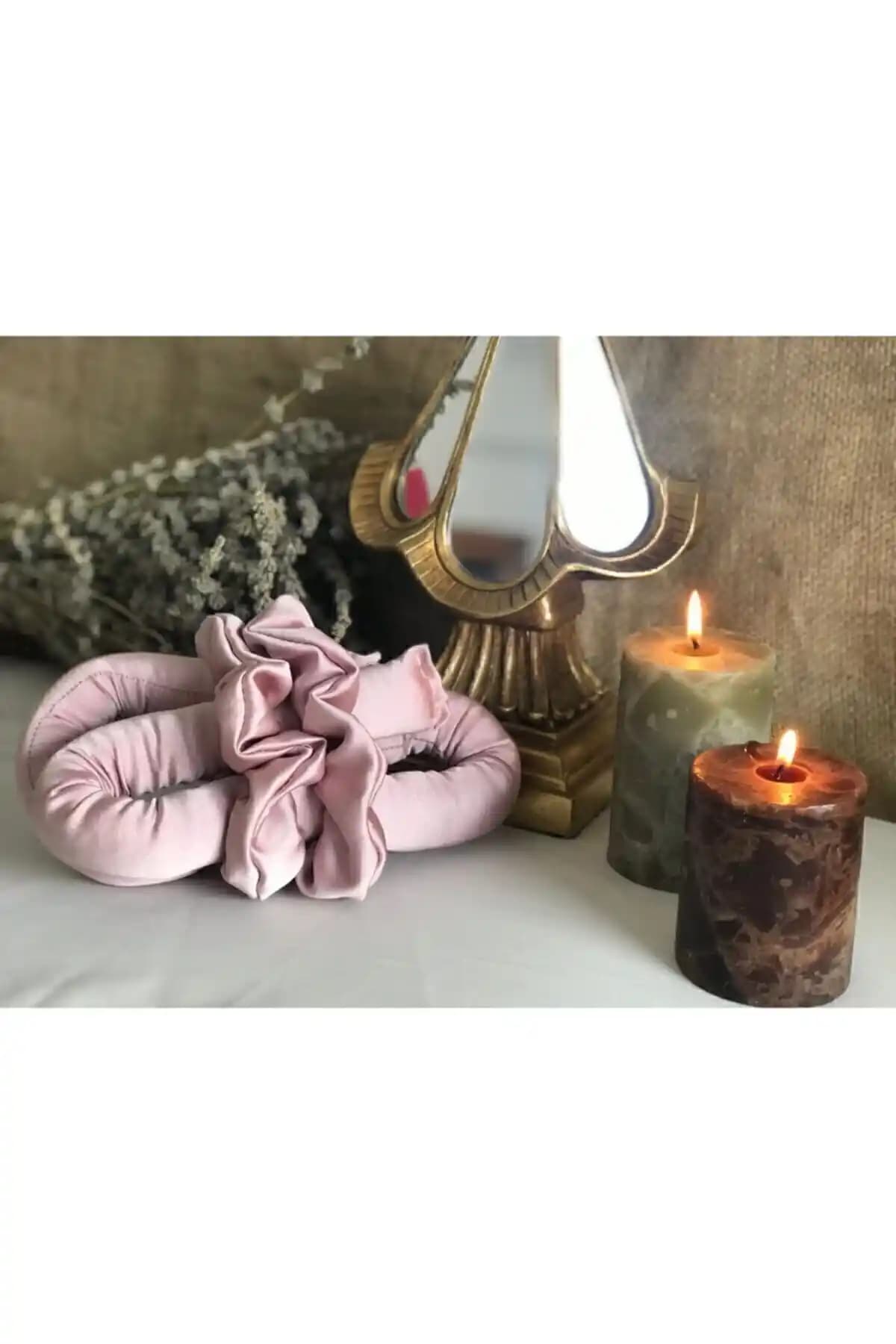 FashionSButik Pudra Pembe Isısız Saç Şekillendirme Seti ile Güvenli ve Doğal Saç Şekillendirme Çözümü