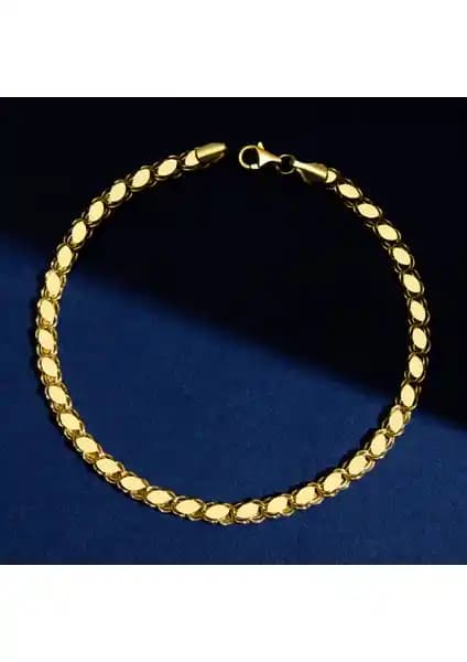 Fiyonk Kuyumculuk 14 Ayar Altın Pullu Bileklik Şıklık ve Dayanıklılık Sunar