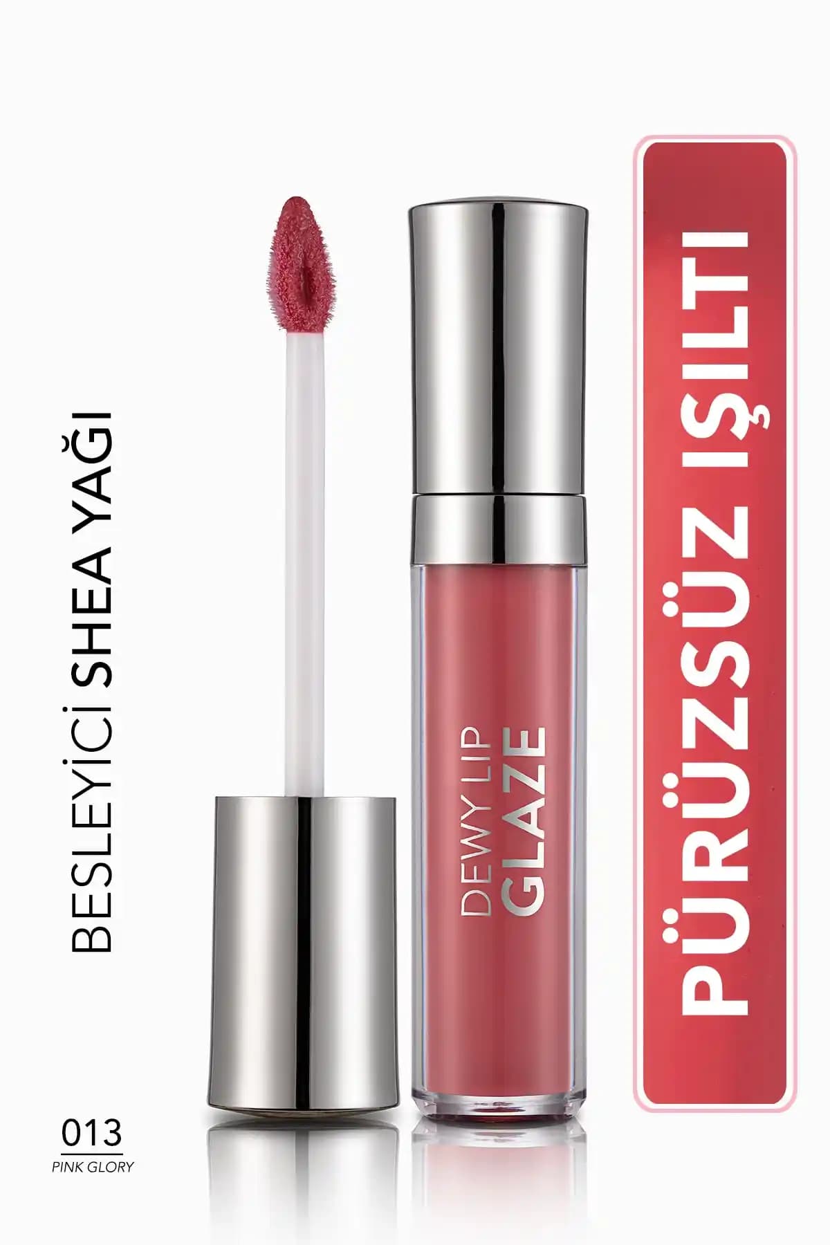 Flormar Besleyici Dudak Parlatıcısı Pembe Pink Glory Doğal ve Parlak Dudaklar İçin