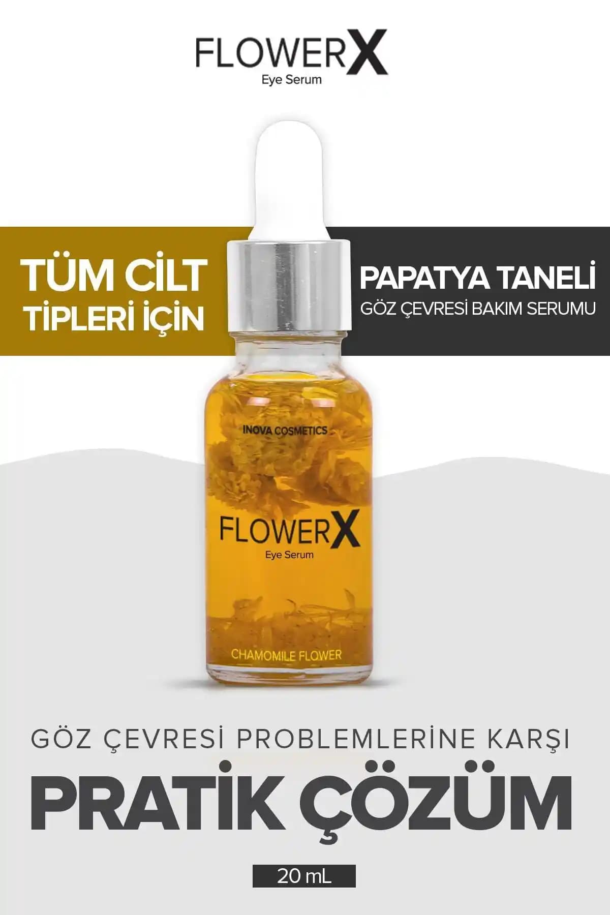 FlowerX Göz Serumu: İnce Çizgiler ve Koyu Halkalar İçin Etkili Bakım Çözümü