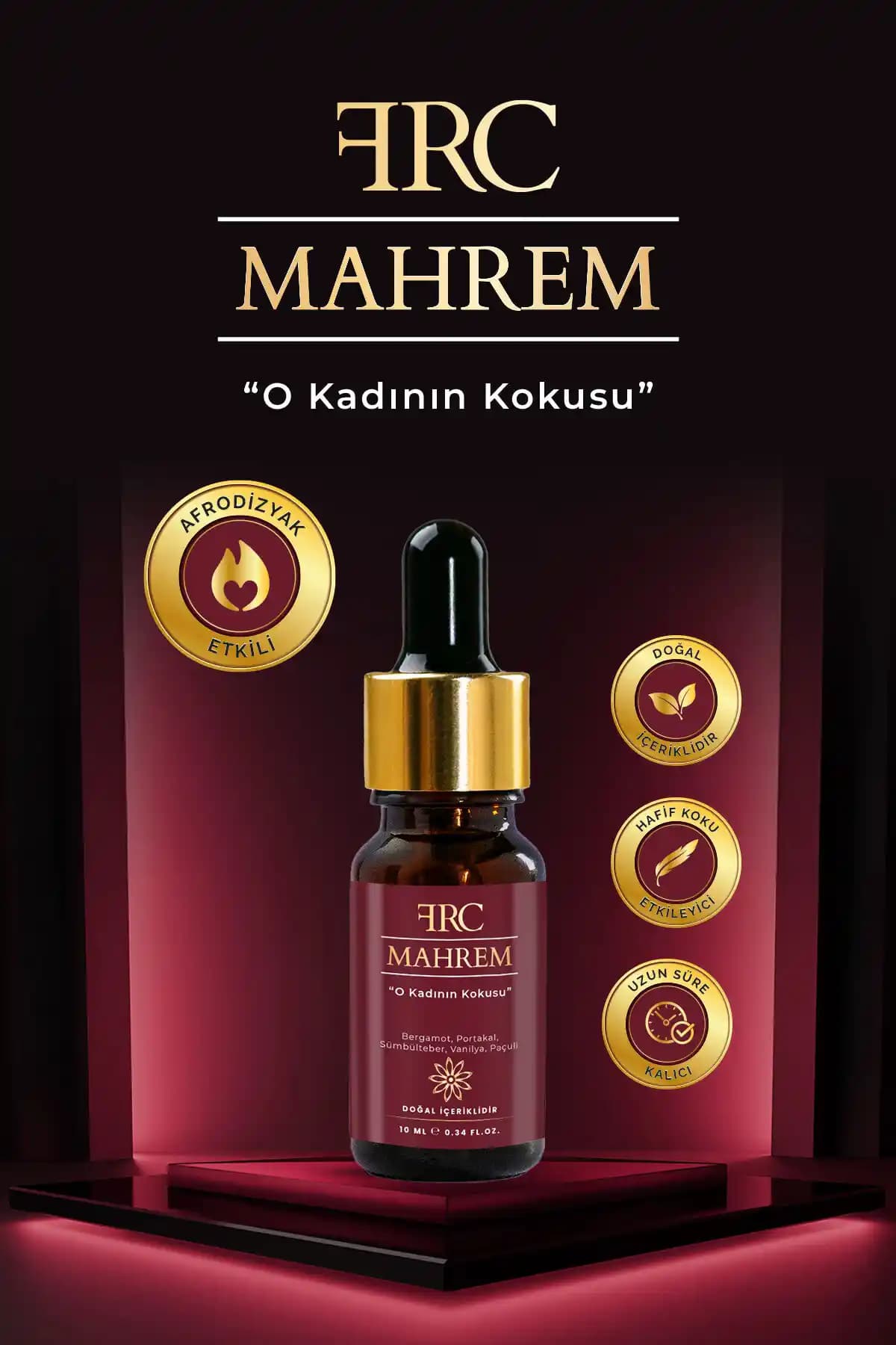 FRC ESANS Mahrem Kadınlar İçin Dışil Enerjiyi Güçlendiren Esansiyel Yağ 10 ml