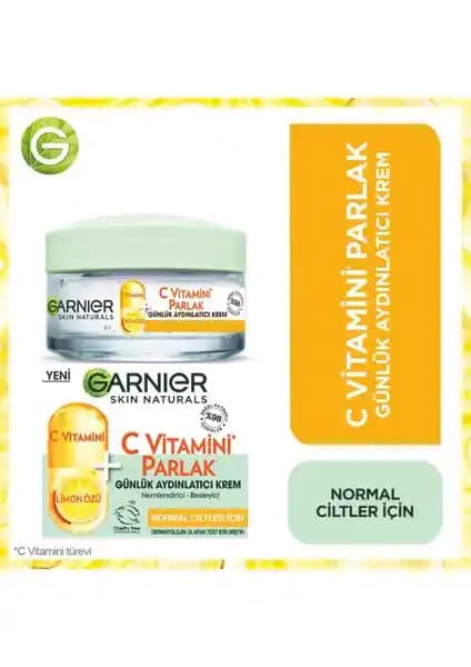 Garnier C Vitamini Parlak Günlük Nemlendirici Krem: Doğal ve Hafif Cilt Bakımı İçin