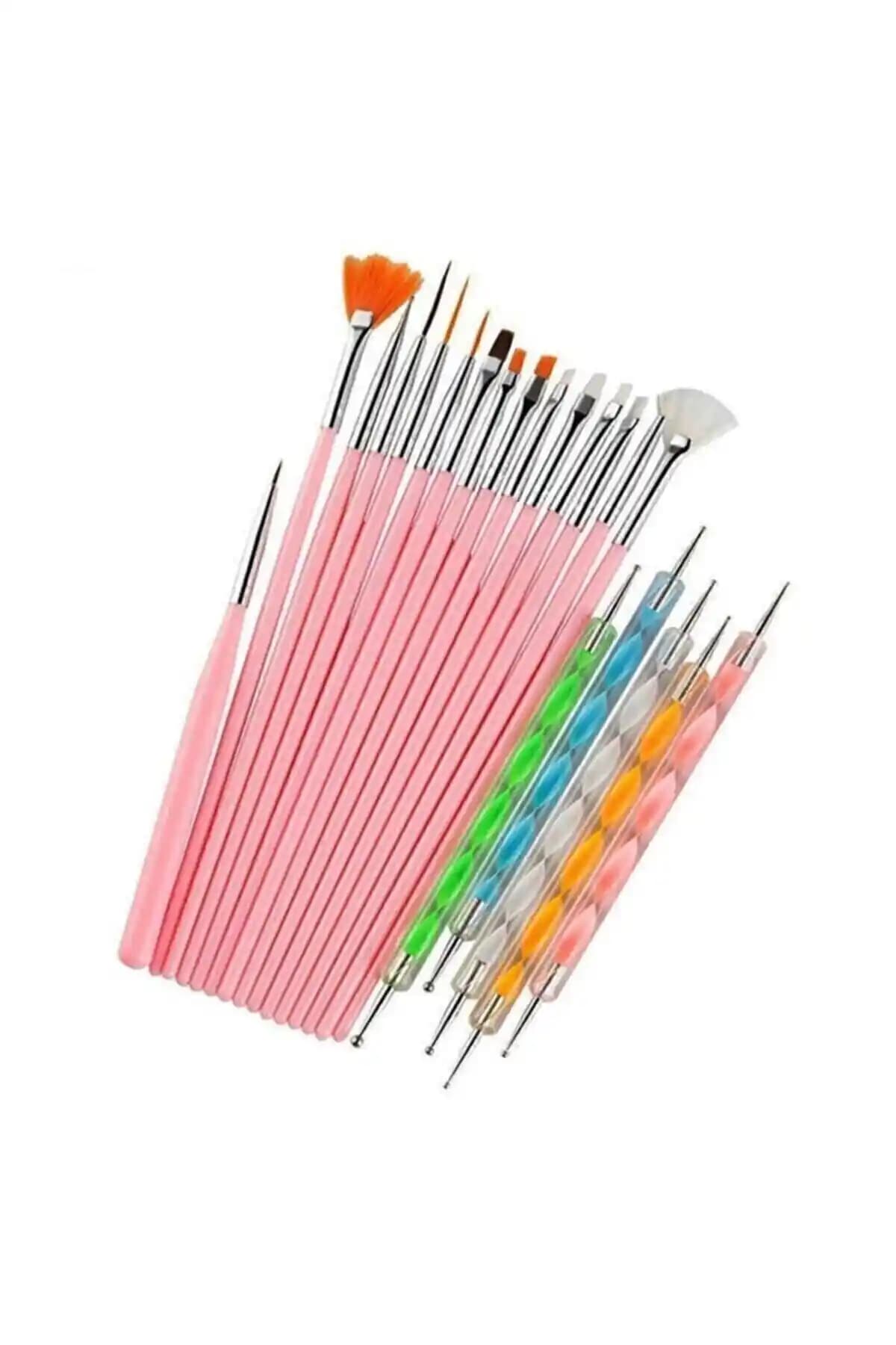 Genel Markalar Tırnak Süsleme Fırçası ve Dot Kalem Seti: Detaylı ve Çok Yönlü Nail Art Araçları