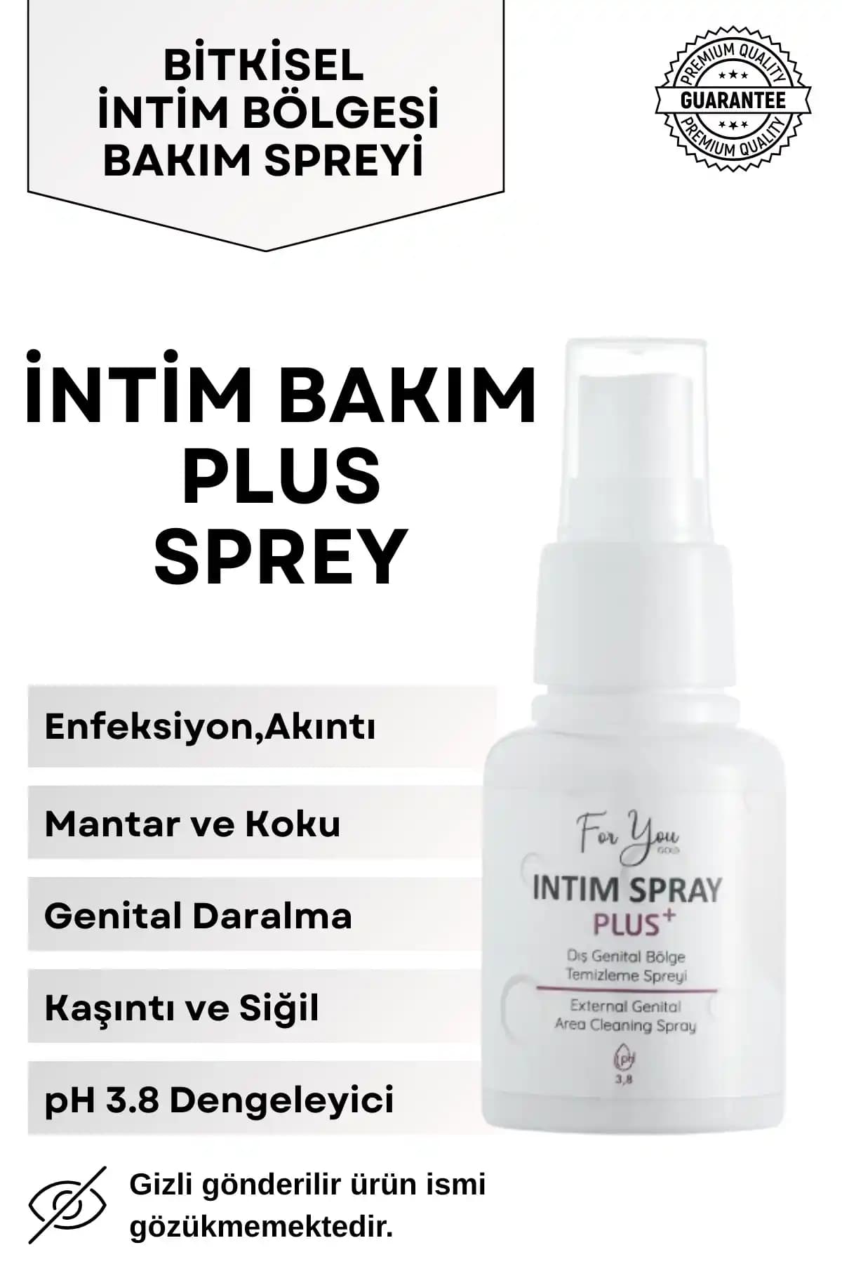 Genital Bölge Hijyeninde Doğal ve Etkili Çözüm For You Gold Intim Bakım Spreyi