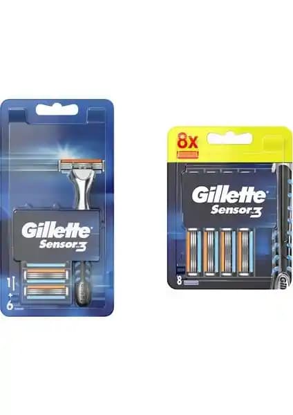 Gillette Sensor 3 Tıraş Makinesi ve Yedek Bıçak Seti: Günlük Konfor ve Güvenilirlik