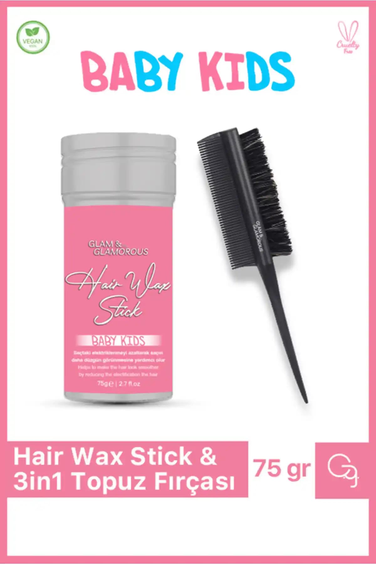 Glam Glamorous Baby Stick Wax ve Jilet Topuz Fırçası ile Saç Şekillendirme ve Bakım Rehberi