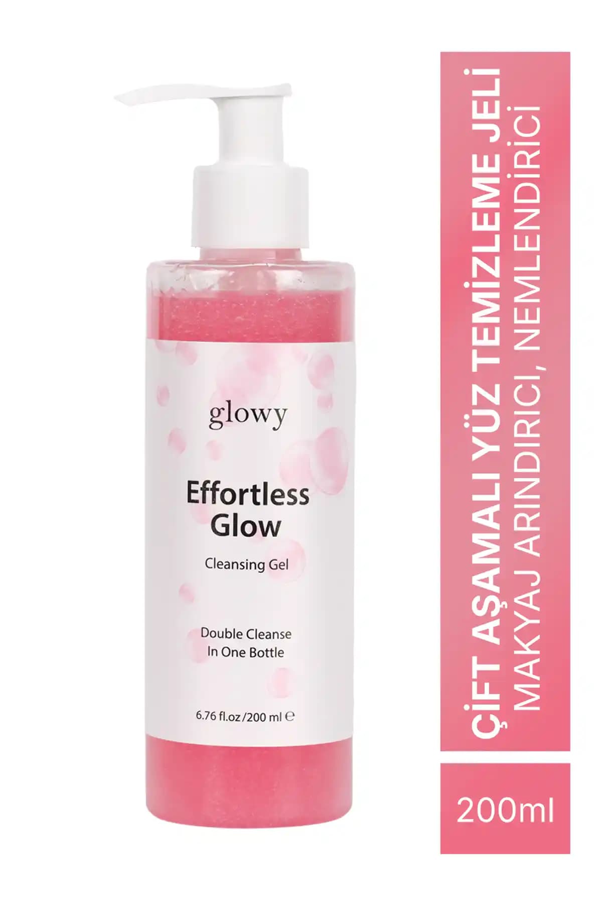 GLOWY Çift Aşamalı Yüz Temizleme Jeli: Derinlemesine Temizlik ve Nemlendirme Sağlar