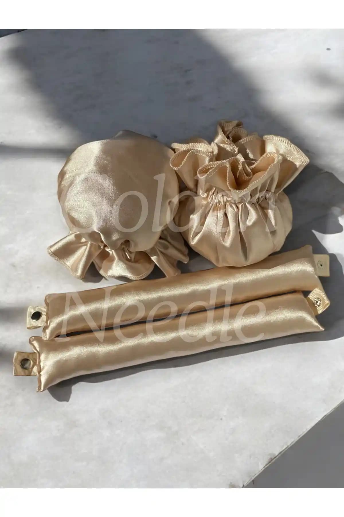 Golden Needle 2'li Boneli Çıtçıtlı Bigudi Saç Sosisi: Doğal Hacim ve Kolay Kullanım İçin