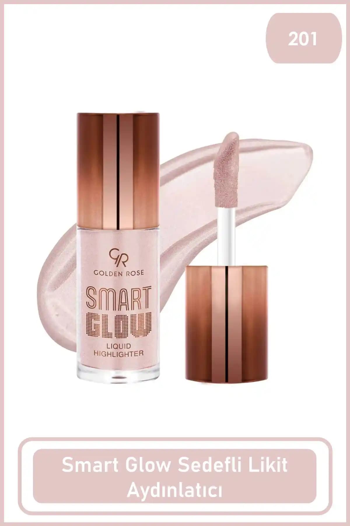 Golden Rose Smart Glow Liquid Highlighter No 201 ile doğal ve parlak makyaj deneyimi