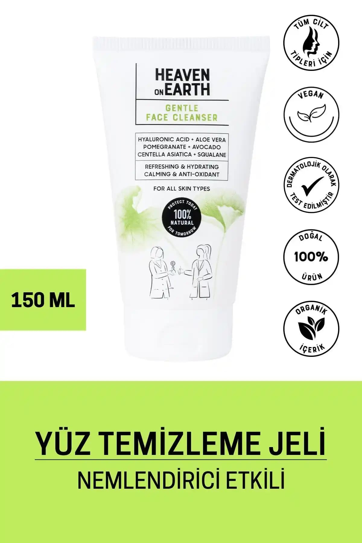 Heaven on Earth Siyah Nokta Karşıtı Yüz Temizleme Jeli Tüm Cilt Tipleri İçin Derinlemesine Temizlik