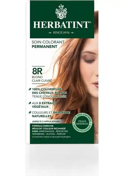 Herbatint Kalıcı Bitkisel Saç Boyası Light Copper Blonde 8R Doğal ve Kalıcı Renk Seçeneği