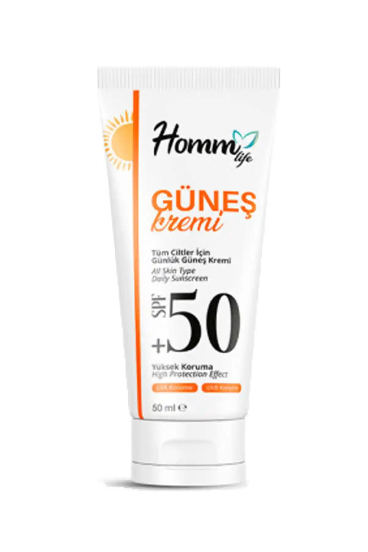 Homm Life Güneş Kremi 50 SPF ile Güçlü ve Güvenilir Güneş Koruması Sağlayın