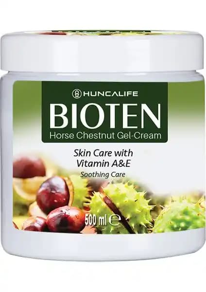 HUNCALIFE Bioten At Kestanesi Masaj Jeli 500 ml doğal içeriklerle rahatlatıcı etkiler sağlar