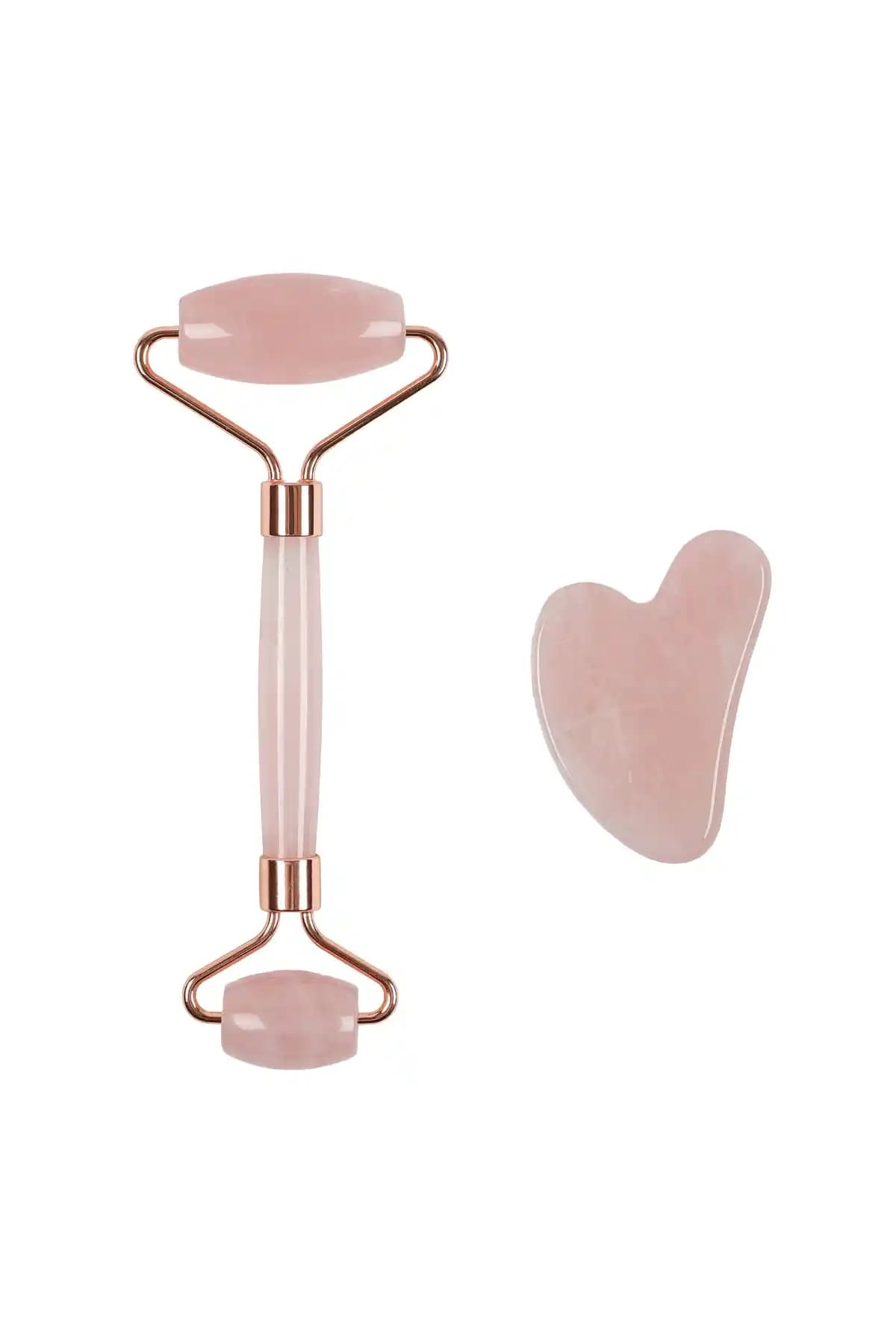 İLTERUS Pembe Kuvars Yüz Masaj Seti: Doğal Güzellik ve Cilt Bakımında Yeni Bir Boyut