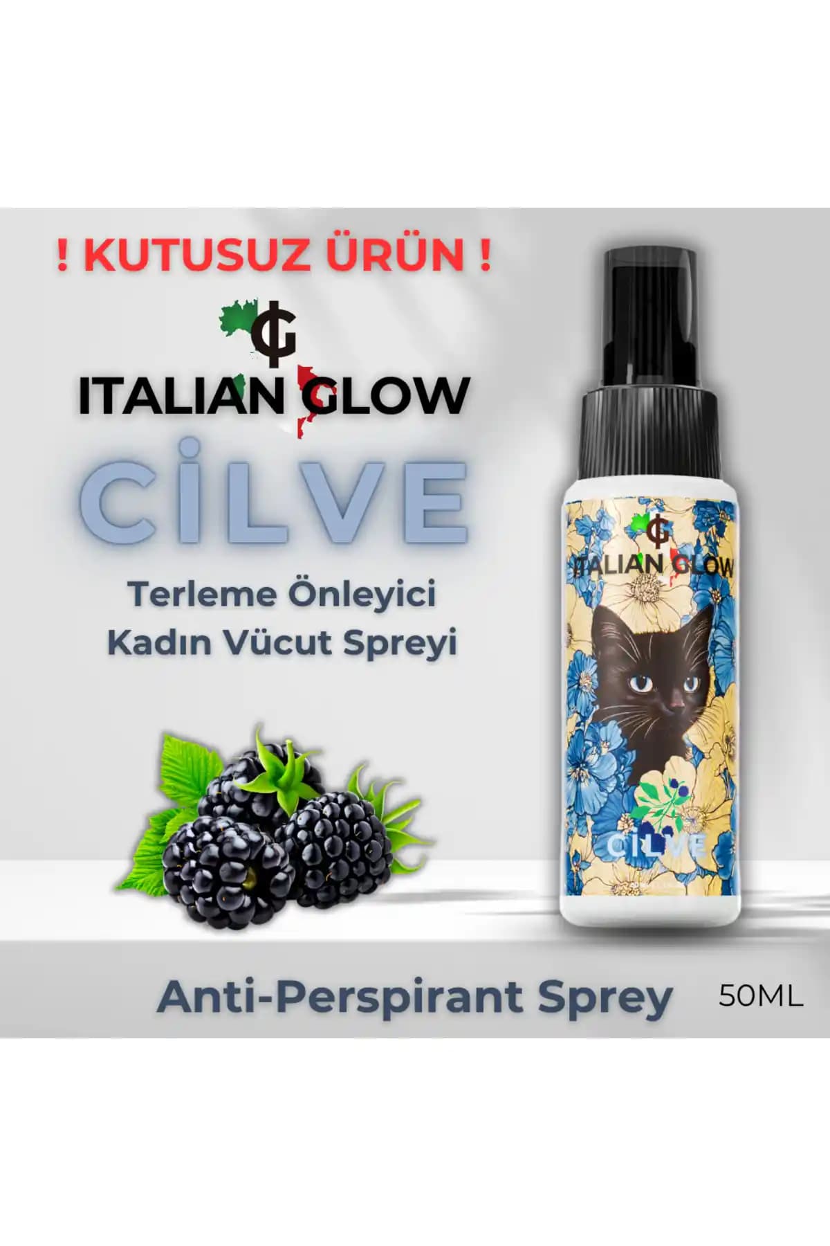 İtalyan Kökenli Terleme Karşıtı Kadın Vücut Spreyi Günlük Ferahlık ve Güven Sağlar