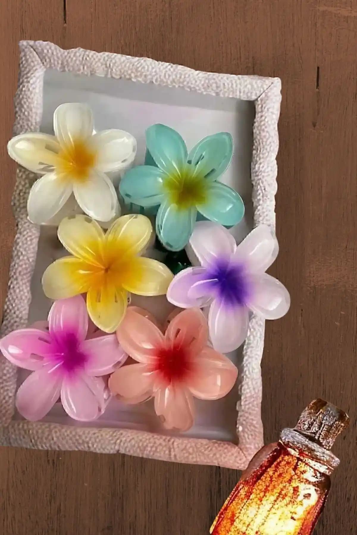 JACK TAMOS Lotus Çiçeği Mandal Toka Seti Şık ve Pratik Saç Aksesuarları