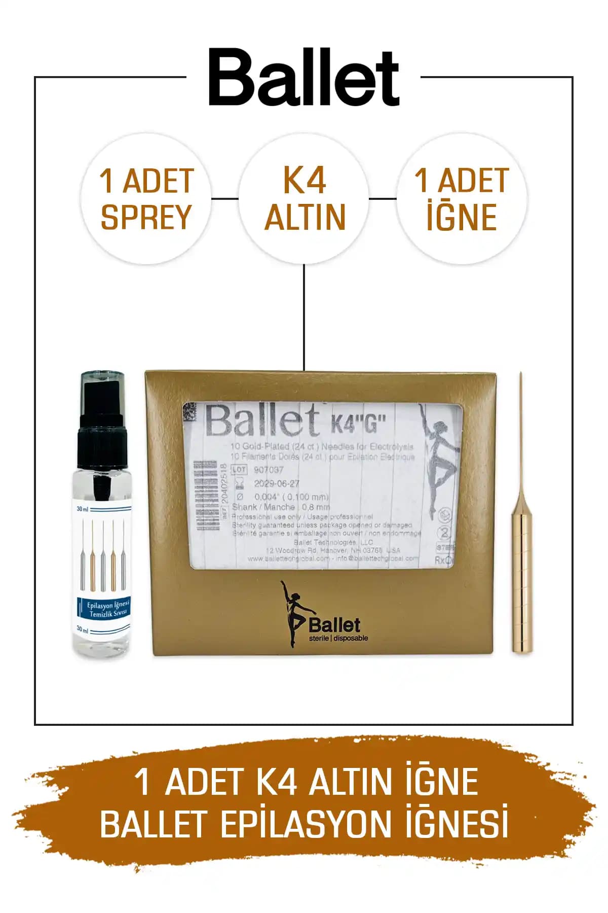 K4 Altın Epilasyon İğnesi: Güvenilir ve Yüksek Kaliteli Epilasyon Çözümü