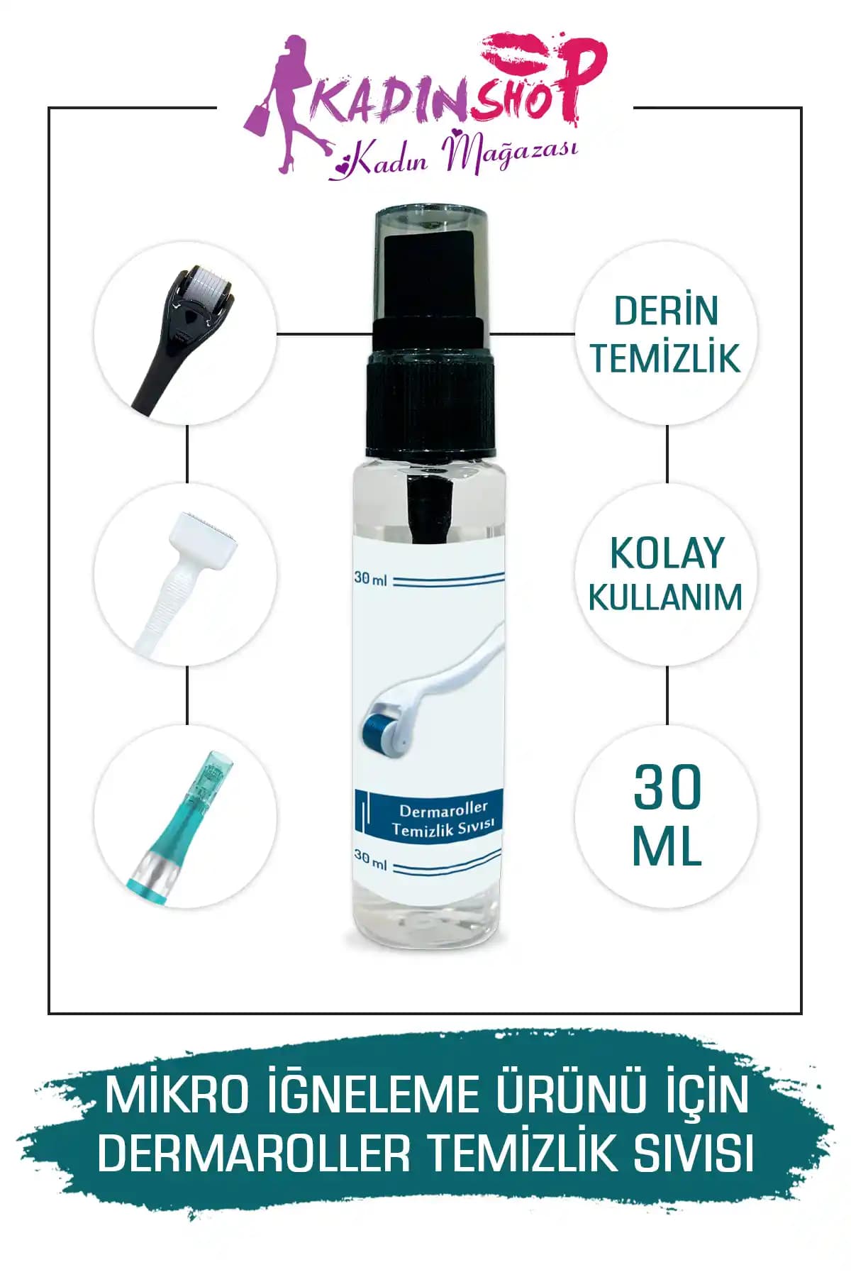 Kadınshop Dermaroller Temizlik Sıvısı: Güvenilir ve Pratik Cilt Bakım Hijyen Ürünü