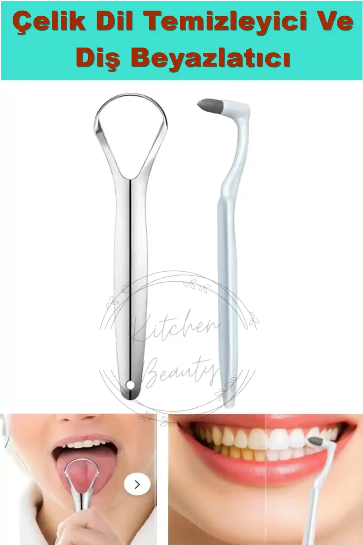 Kitchen Beauty Paslanmaz Çelik Dil Temizleyici ve Diş Beyazlatıcı Ürün İncelemesi