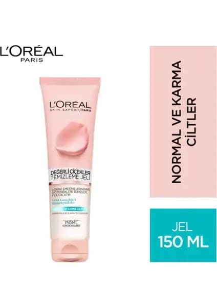 L'Oréal Paris Değerli Çiçekler Temizleme Jeli ile Günlük Cilt Temizliği ve Ferahlık Sağlama