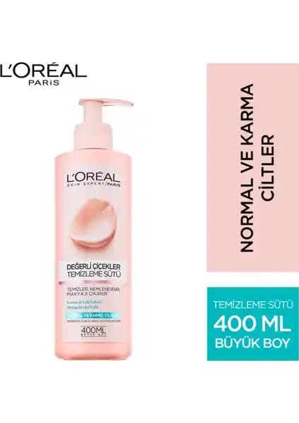 L'Oréal Paris Değerli Çiçekler Temizleme Sütü: Doğal ve Nazik Cilt Temizleme Çözümü