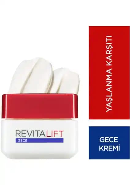 L'Oréal Paris Revitalift Gece Bakım Kremi: Cilt Yenileme ve Gençleştirme Özellikleri