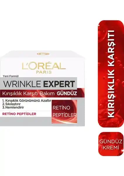 L'Oréal Paris Wrinkle Expert Günlük Bakım Kremi Yaşlanma Karşıtı ve Nemlendirici Özellikler