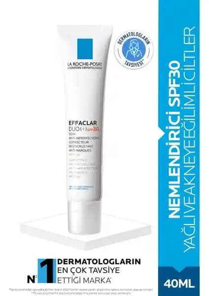 La Roche-Posay Effaclar Duo(+) SPF30 Hassas ve Akne Eğilimli Ciltler İçin Günlük Bakım Kremi