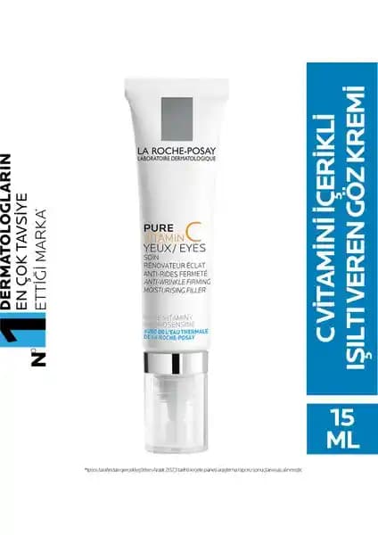 La Roche-Posay Redermic C Yeux Göz Kremi: Kırışıklık ve İnce Çizgilerle Mücadele İçin Etkili Çözüm