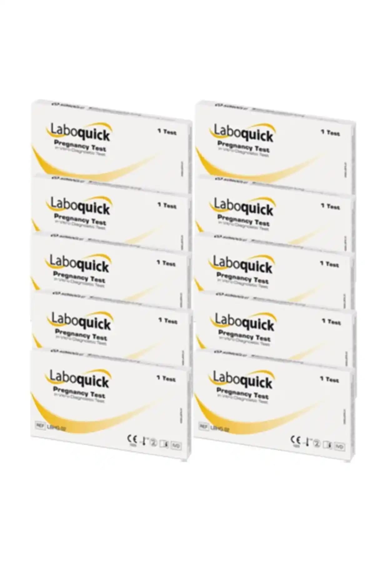 Laboquick Hızlı Gebelik Testi 10 Adet Güvenilir ve Kolay Kullanımlı Gebelik Testi