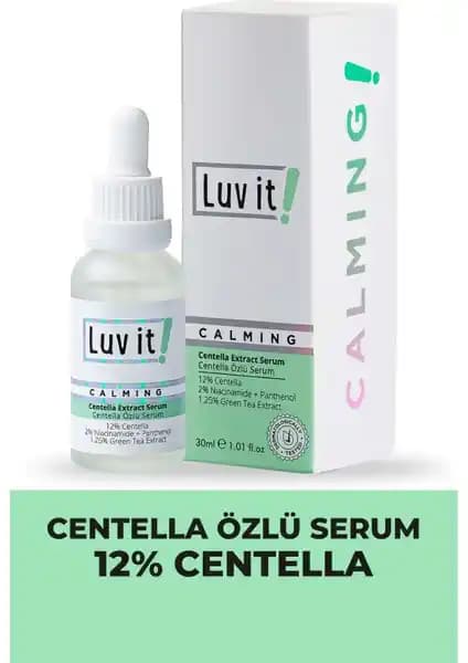 Luv it! Centella Özlü Serum: Nemlendirici ve Yatıştırıcı Doğal Cilt Bakım Ürünü