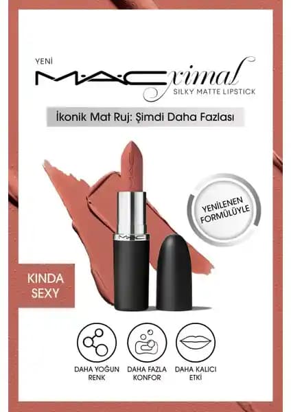 MAC M·a·cxımal Silky Matte Ruj: Yüksek Pigmentasyon ve Doğal İçeriklerle Sürdürülebilir Dudak Makyajı