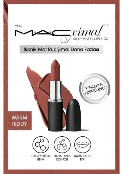 MAC Ximal Silky Matte Ruj: Yoğun Renk ve Konfor Sunan Modern Dudak Bakım Ürünü