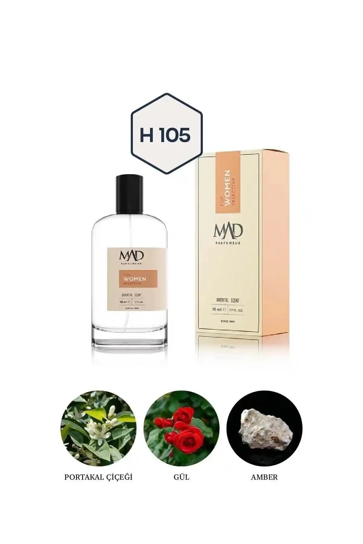 Mad Parfüm H105 Kadınlar İçin Orientalsel ve Çiçeksi Kalıcı Parfüm Özellikleri