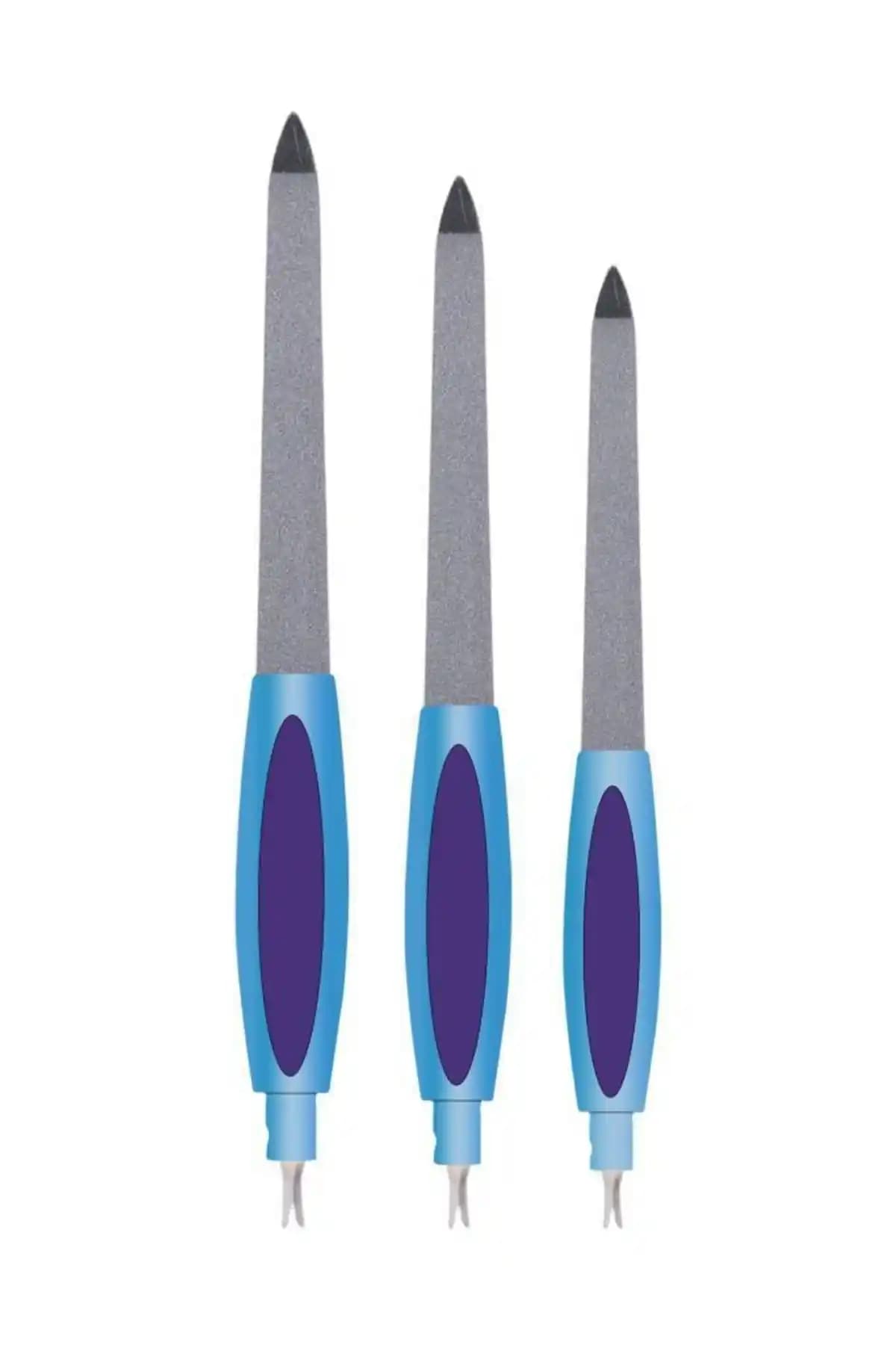 Mavi Renkli MUJGAN 3'lü Et Iticili Törpü Tırnak Bakımında Pratik ve Etkili Kullanım