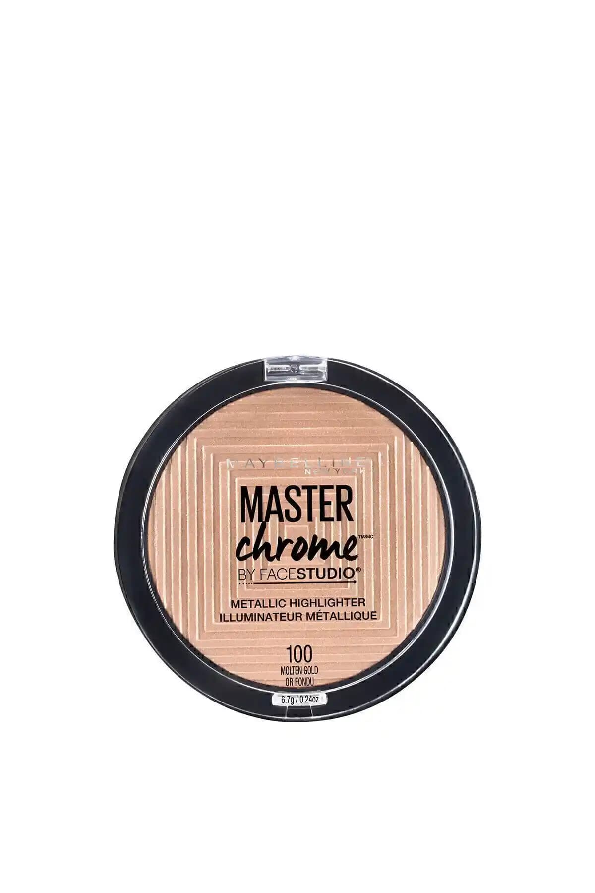 Maybelline Master Chrome Metalik Aydınlatıcı Molten Gold Yüz Parlaklığı Sağlayan Highlighter