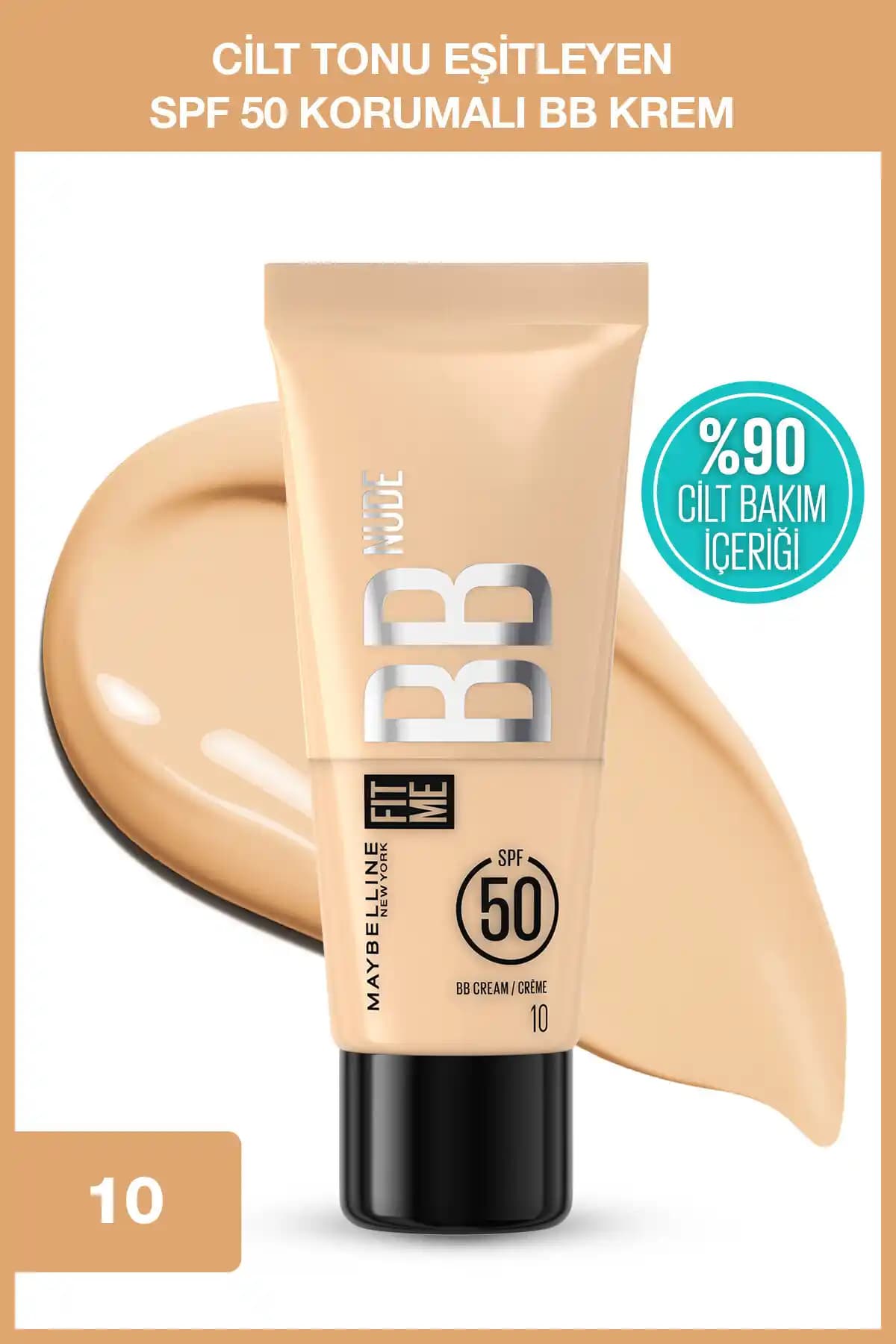 Maybelline New York Fit Me Nude BB Krem SPF 50 ile doğal ve sağlıklı cilt görünümü sağlama