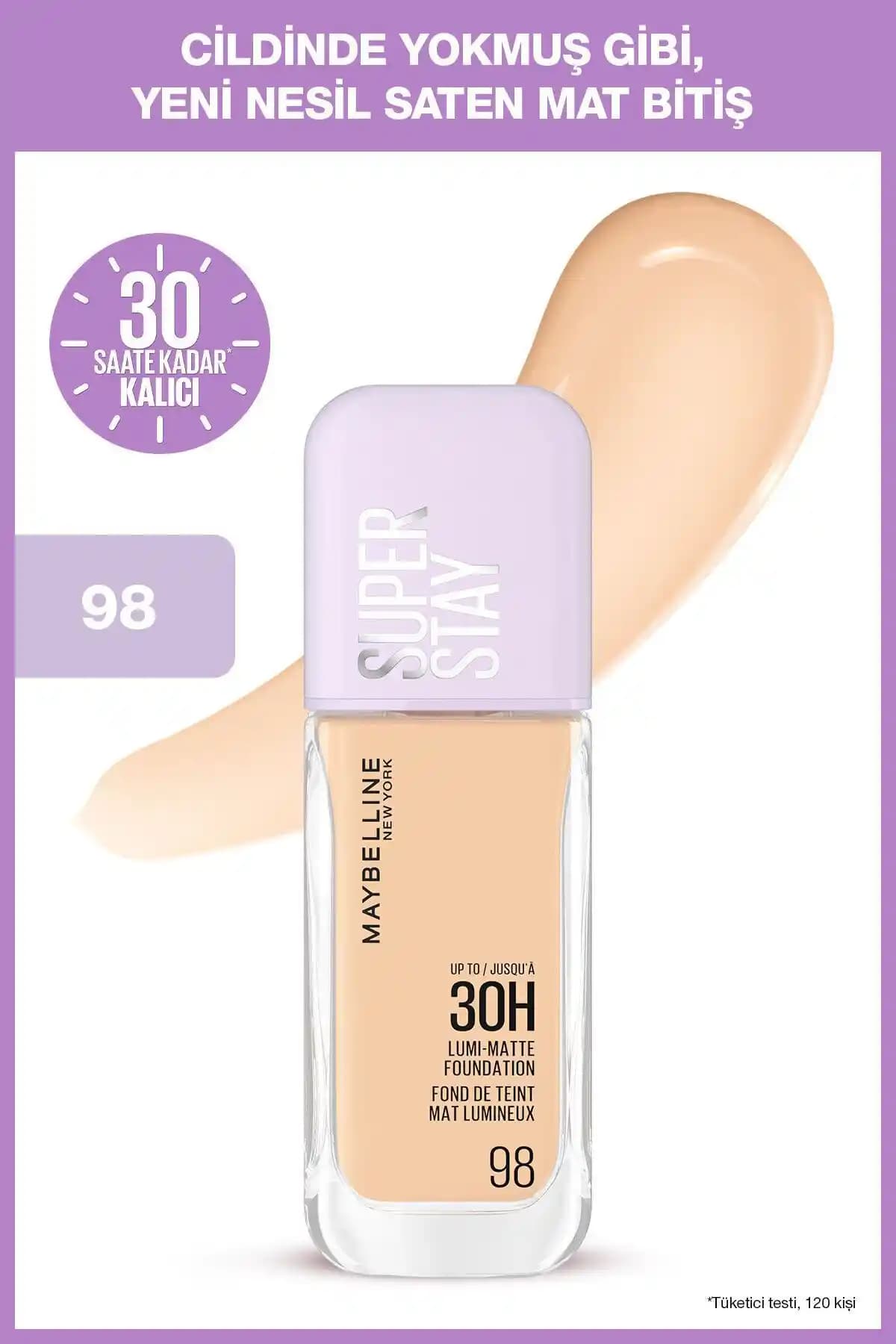 Maybelline Super Stay Lumi Matte Fondöten 98: Uzun Süre Kalıcı ve Doğal Görünüm Sağlayan Ürün