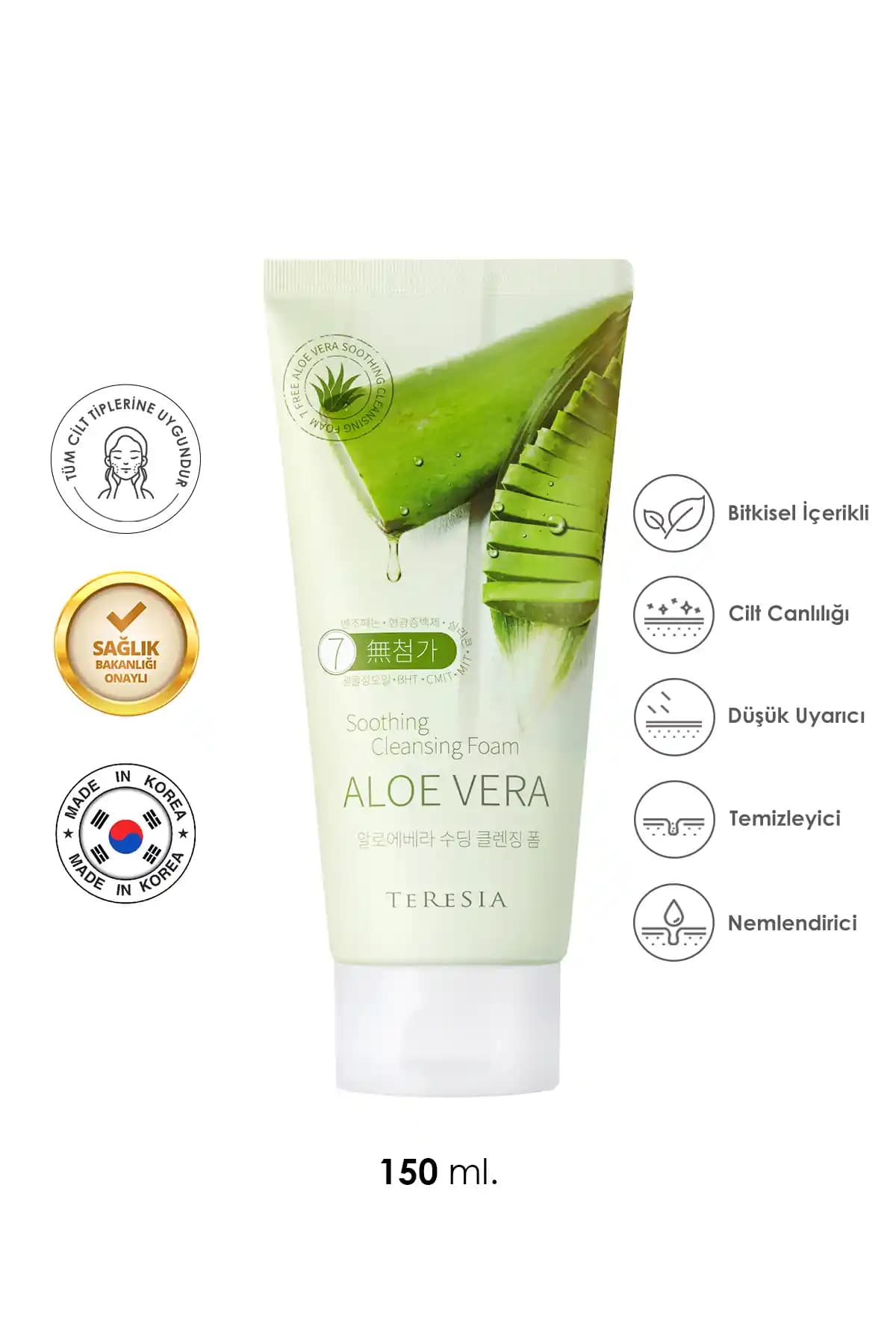 MBL Teresia Aloe Vera Temizleyici Köpük: Doğal İçeriklerle Derinlemesine Temizlik ve Nemlendirme