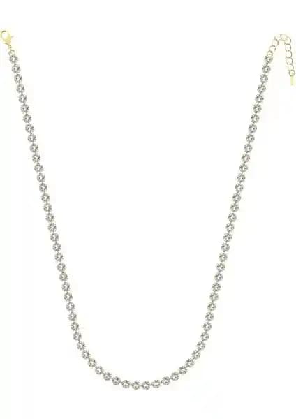 Merano Design 5mm Gold Su Yolu Kolye Şık ve Dayanıklı Altın Tonlu Takı Seçeneği